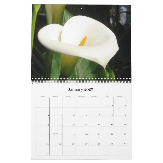 Kiyoshis kalender för floror för galleri 2012 (Jan 2027)