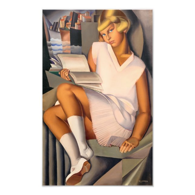 Kizette en Ro | Tamara de Lempicka | Fototryck (Framsidan)