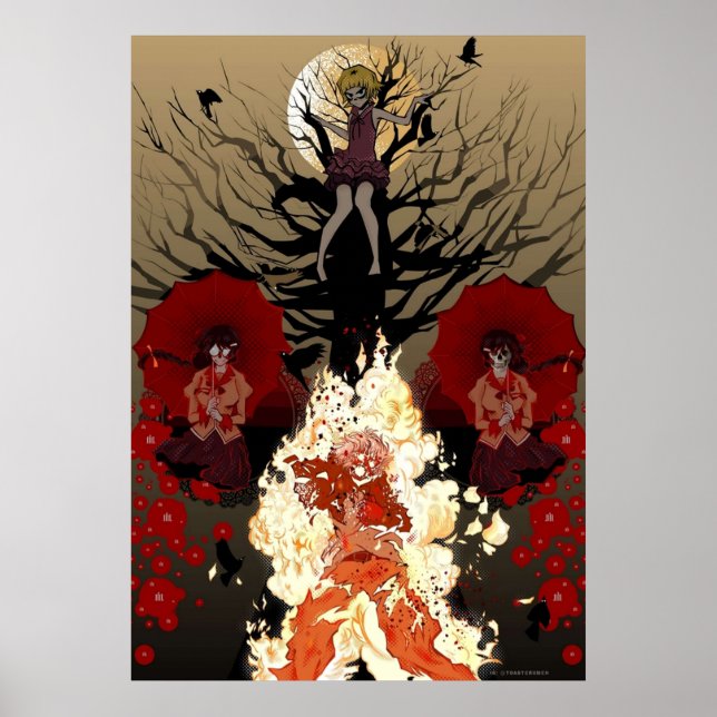 Kizumonogatari-filmen Poster (Framsidan)