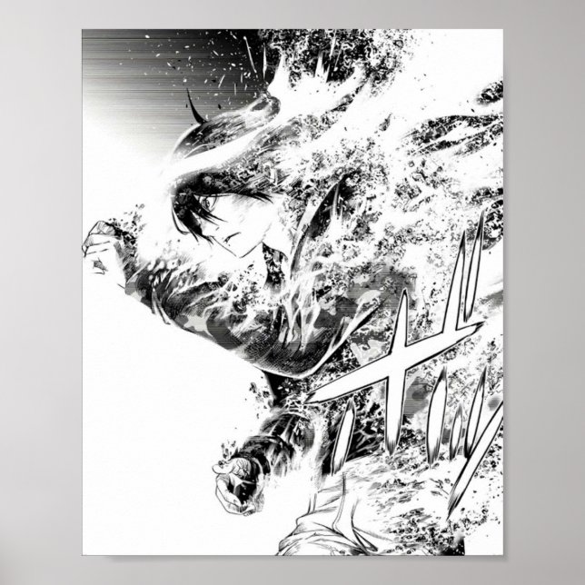Kizumonogatari Manga Poster (Framsidan)