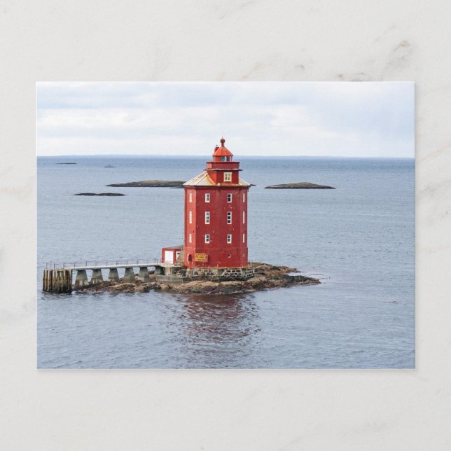 Kjeungskjaer Lighthouse, Norge Vykort (Framsida)