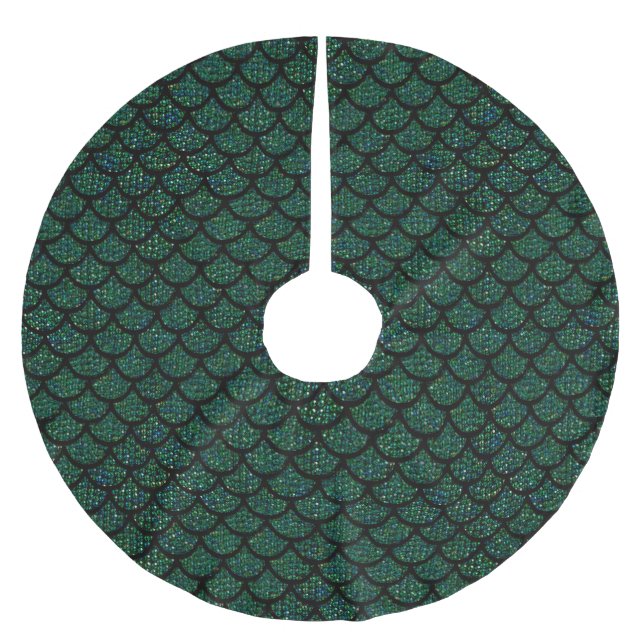 kjol av sjöjungfru julafton julgran julgransmatta borstad polyester (Framsidan)