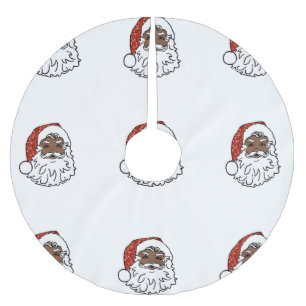 kjol av svart jultomten julafton julgran julgransmatta borstad polyester
