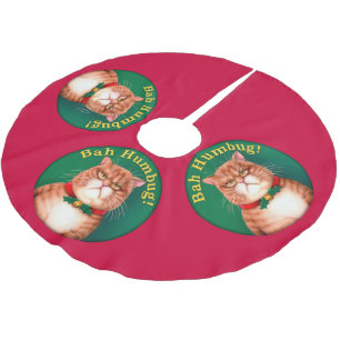 Kjol för Bah Humbugträd Julgransmatta Borstad Polyester
