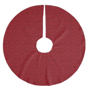 Kjol för Cranberryträd Julgransmatta Borstad Polyester