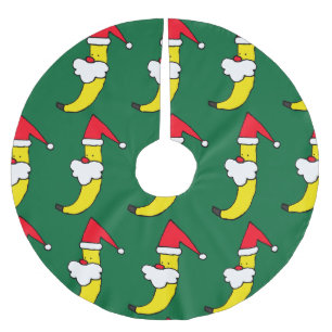 Kjol för Santa bananjulgran Julgransmatta Borstad Polyester
