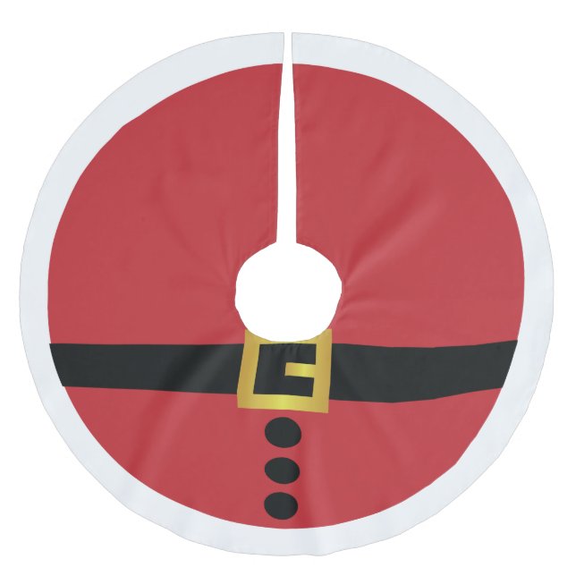 Kjol för Santa kostymträd Julgransmatta Borstad Polyester (Framsidan)