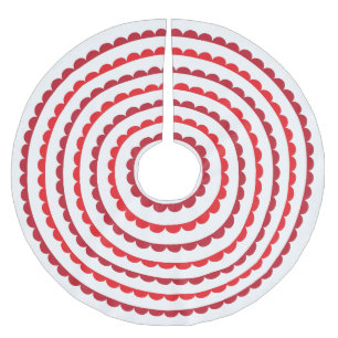 Kjol för Santa röd kammusslaträd Julgransmatta Borstad Polyester