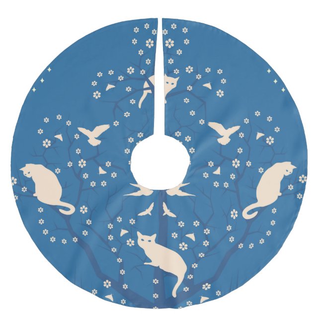 Kjol för skymningTomcatsträd Julgransmatta Borstad Polyester (Framsidan)