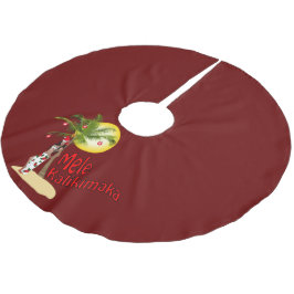 Kjol för utvikningsbildMele Kalikimaka julgran Julgransmatta Borstad Polyester