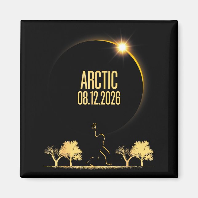 Kjol Total Solförmörkelse Bigfoot 08 Magnet (Framsidan)