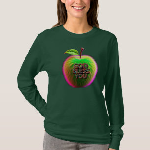 kjorta med grönt äpple-design t shirt