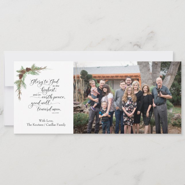 KJV Bible Verse - ett häftigt julfoto (Framsida)