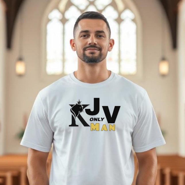 KJV Endast Man - Krönt Lejon T Shirt (Skapare uppladdad)