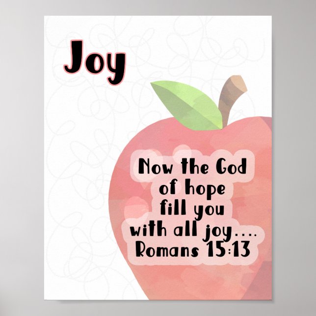 KJV Fruit of the Spirit Poster - Joy (Framsidan)
