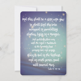 KJV Glory till God jul Julkort