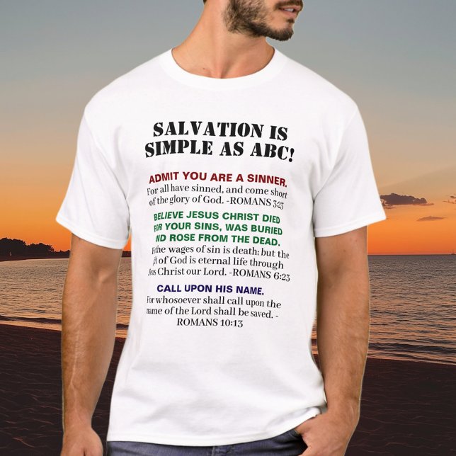 KJV Gospel ABC:s Christian Faith Salvation Jesus T Shirt (Skapare uppladdad)