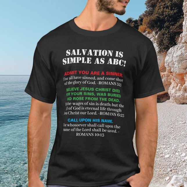 KJV Gospel ABC:s Christian Faith Salvation Jesus T Shirt (Skapare uppladdad)