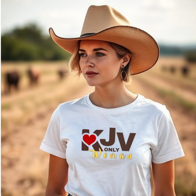 KJV Woman - Red Heart T Shirt (Skapare uppladdad)