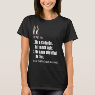 Kk Definition Mors dag & Birthday Grandmor T Shirt