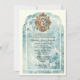 Kkatolsk baptism: Christening Blsed Mor Jesus Inbjudningar