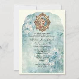 Kkatolsk baptism: Christening Blsed Mor Jesus Inbjudningar
