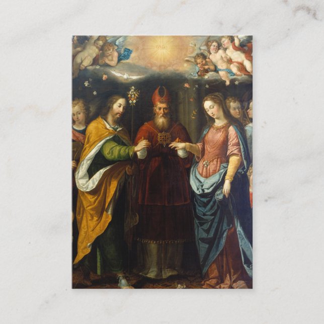 Kkatolsk Förlovning Courtship Bröllop Prayer Tilläggskort (Framsida)