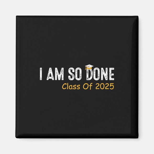 Kl 2025 är jag så klar 2025 Studenten Stu Magnet (Framsidan)