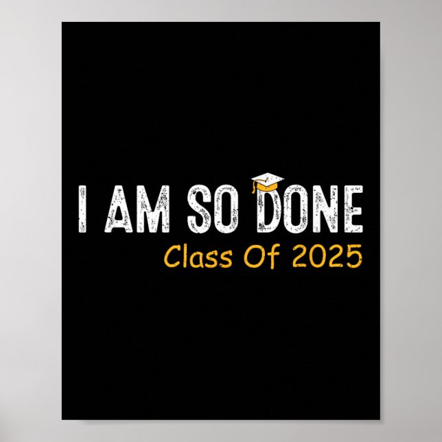 Kl 2025 är jag så klar 2025 Studenten Stu Poster (Framsidan)