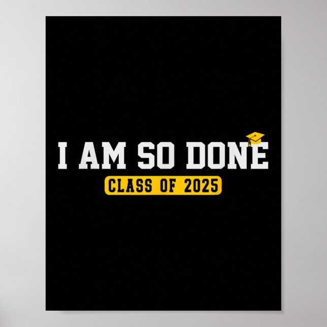 Kl 2025 är jag så klar på Coola Studenten Poster (Framsidan)
