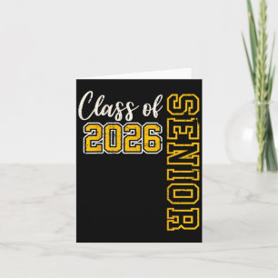 Kl 2026: Högre 26 Studenten, svart Kort