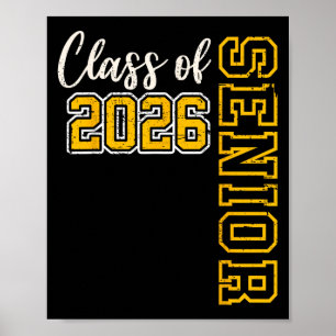 Kl 2026: Högre 26 Studenten, svart Poster