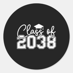 Kl 2038: tillväxt med mig... runt klistermärke