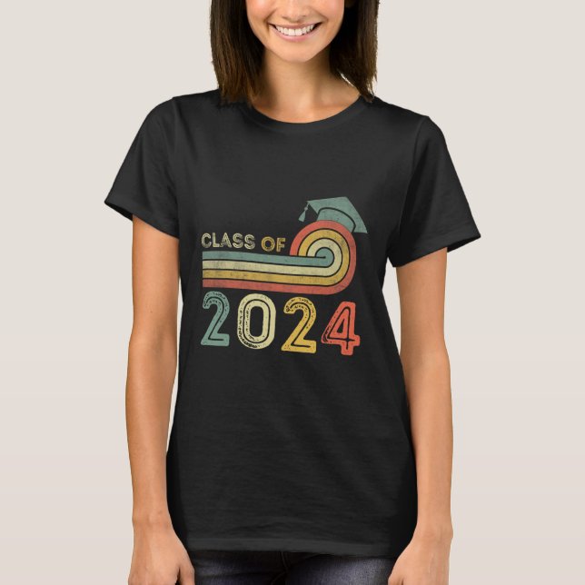 Kl av 2024 års högre Studenten 2024 T Shirt (Framsida)