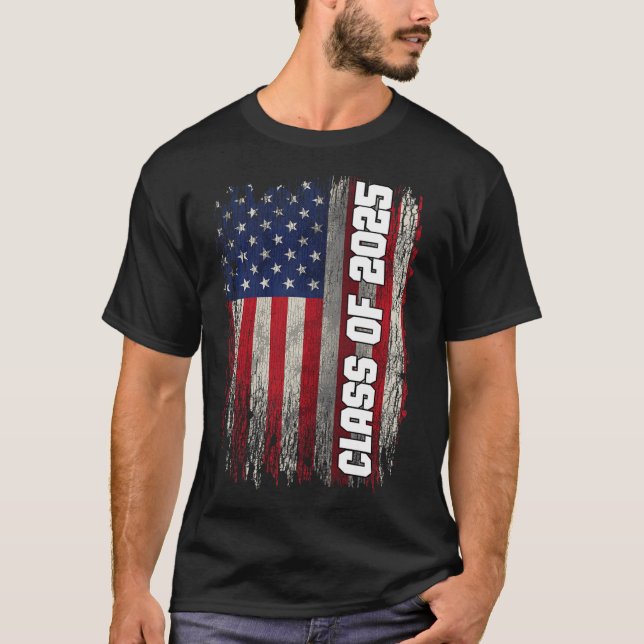 Kl av 2025, 20.2025, USA, Flagga T Shirt (Framsida)