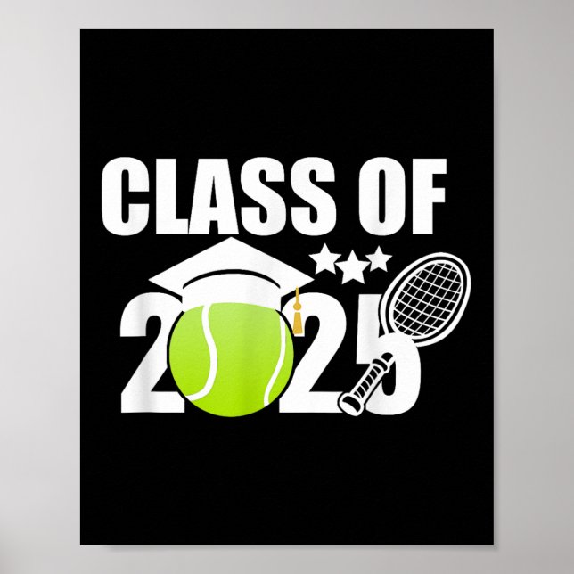 Kl. av 2025 års gåvor från tennis Player Studenten Poster (Framsidan)