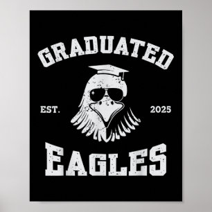Kl av 2025 års högre Manar-graduated Eagles Mascot Poster
