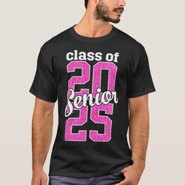 Kl av 2025 högre Studenten-flickor T Shirt (Framsida)