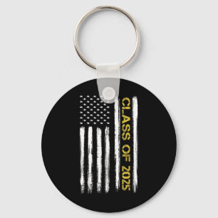 KL av 2025: Senior Patriotic American Flagga Gradu Nyckelring
