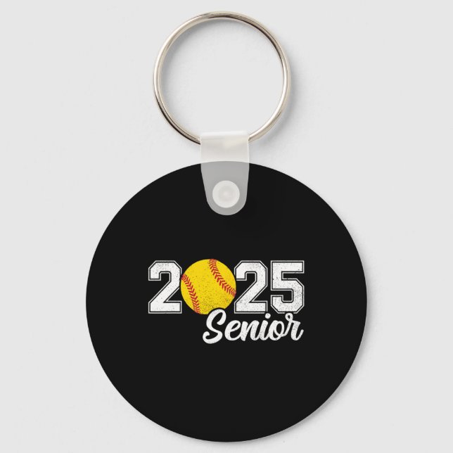 Kl av 2025 Softll Senior Retro Senior 2025 Softll  Nyckelring (Framsida)