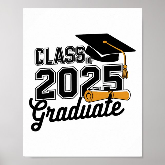 KL av 2025 Student 2025 Studenten Senior 2025 Poster (Framsidan)