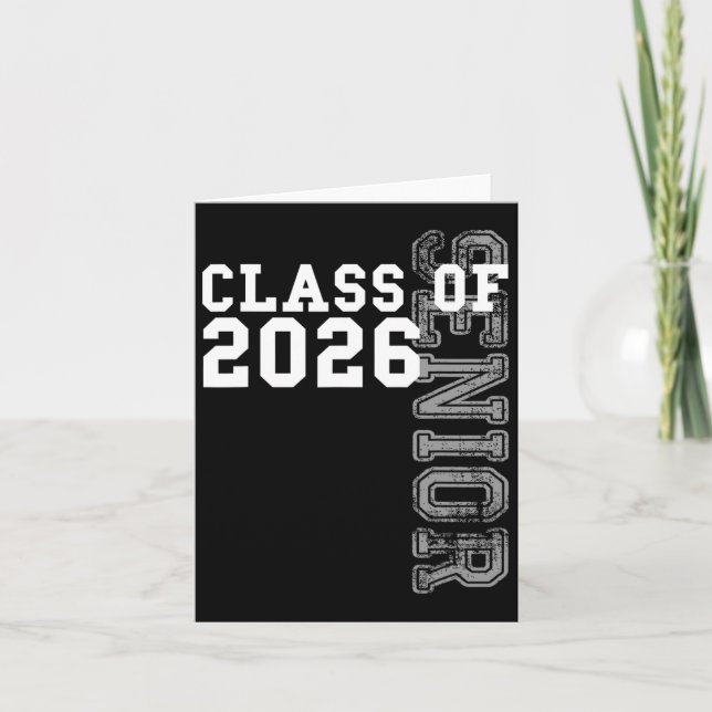 KL av 2026 Senior 2026 Studenten 2025 Student Kid Kort (Framsida)