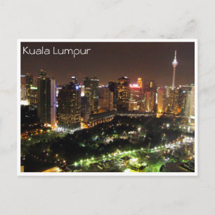 Kl night Skyline Vykort