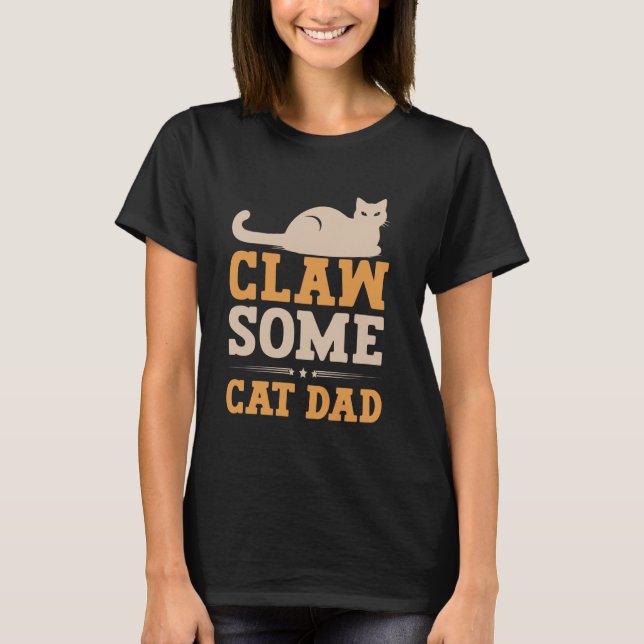 Kla några Kattpappa T Shirt (Framsida)