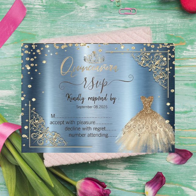 Klä Tiara,Diamanter Blå Metallisk RSVP (Skapare uppladdad)