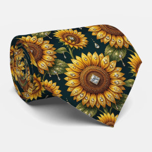 Klä upp dig casual Solrosor och diamanter Slips