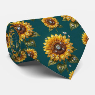 Klä upp dig casual Solrosor och diamanter Slips