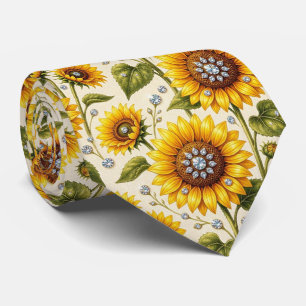 Klä upp dig casual Solrosor och diamanter Slips