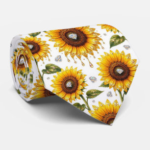 Klä upp dig casual Solrosor och diamanter Slips