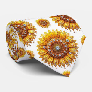 Klä upp dig casual Solrosor och diamanter Slips
